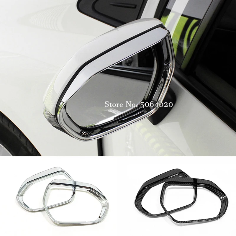 

For Toyota Avalon 2018-2021 Accessories ABS Chrome Car Rear view mirror block rain eyebrow Cover Trim Sticker Car styling 2pcs