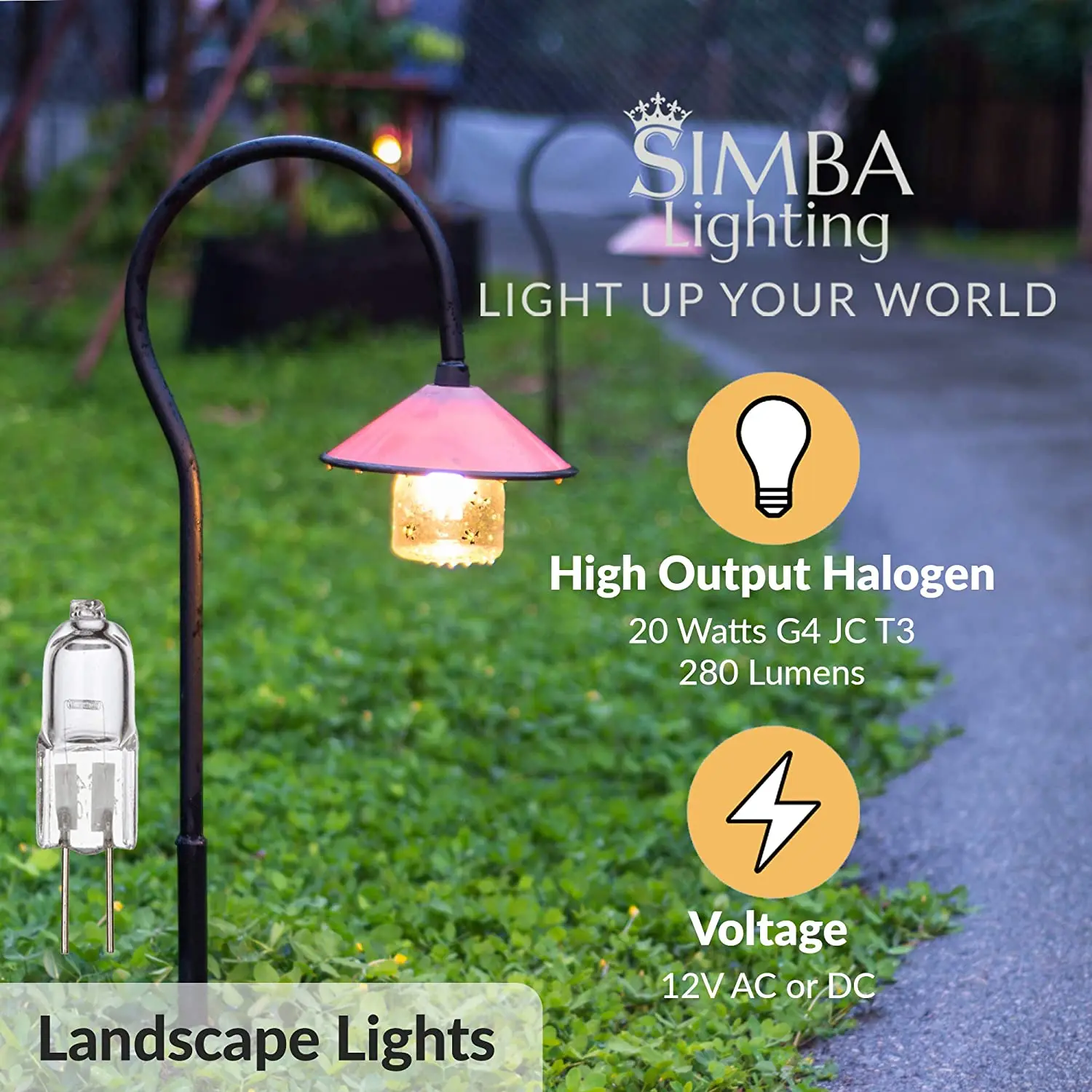 

IWHD G4 12V 30W Halogen Light Bulb Globe Lamp JC Type