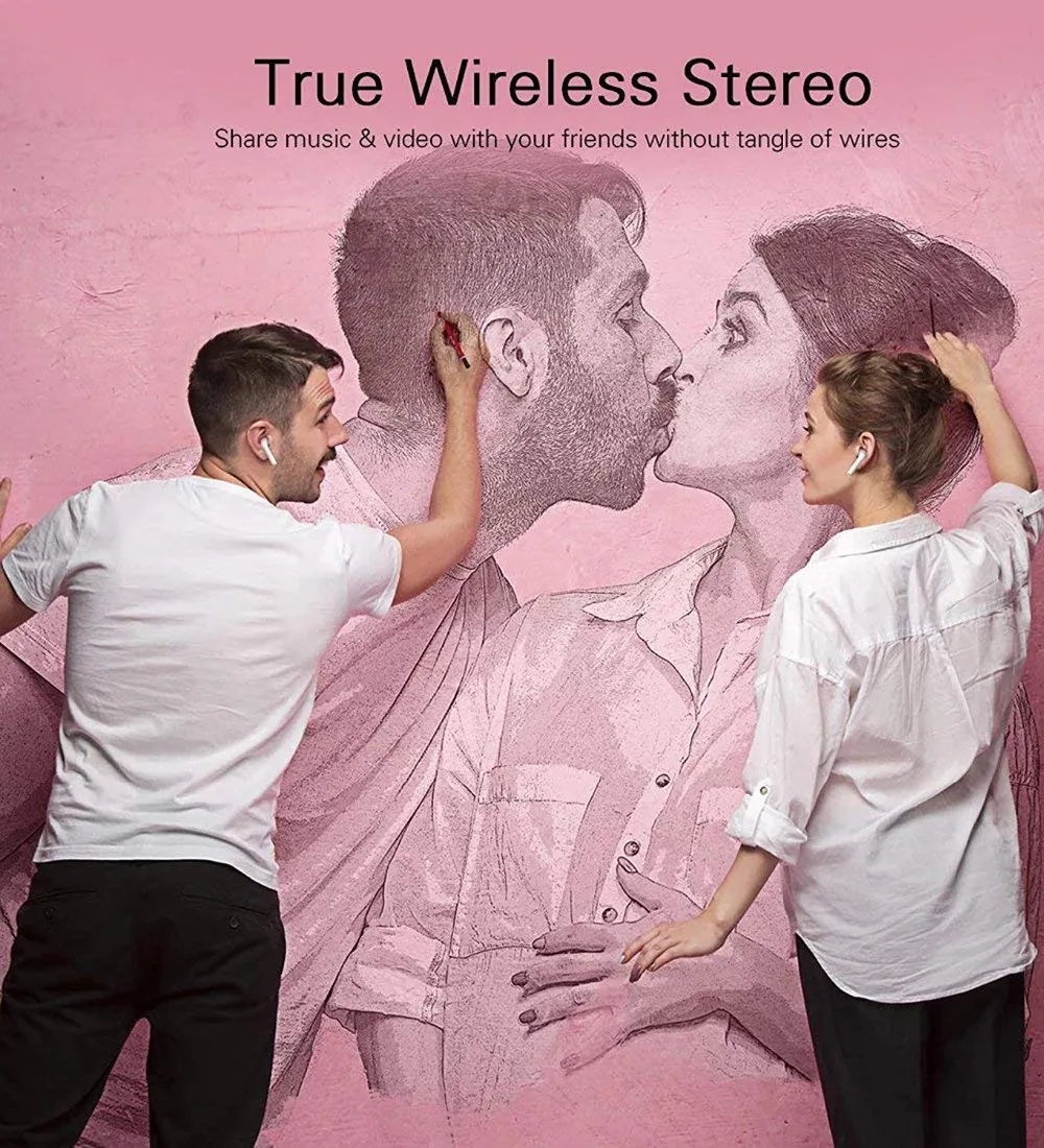 I7 TWS беспроводные наушники Bluetooth 5,0 спортивные стереонаушники вкладыши гарнитура с зарядным устройством микрофон для samsung huawei Xiaomi