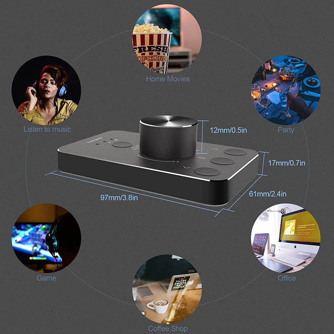 Регулятор громкости мультимедийный компьютерный динамик для ПК регулятор ручка