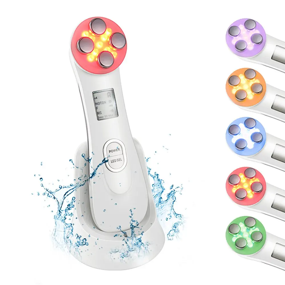 Radiofrequência Levantahomemto Facial Mesotherapy rf Ems Face Lifting Fóton Led Endurecimento Anti Envelhecimento Beleza Acne Rugas Removedor em