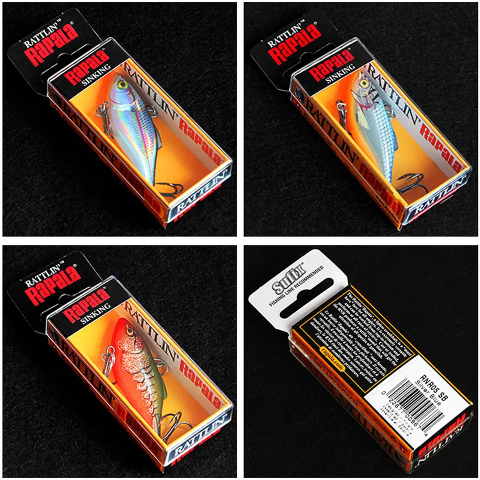 Приманка рыболовная RAPALA VIB искусственная приманка-погремушка VMC с черными