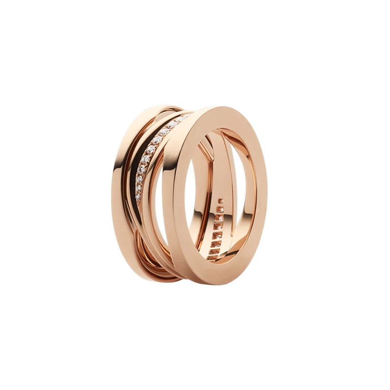 Suri new original fit bulgaria couple ring for women 925 sterling silver ceramic fashion rose gold luxury jewelry wedding gift