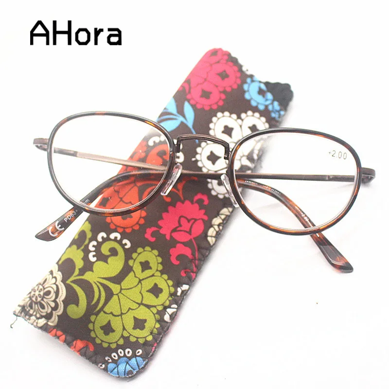 Очки для чтения Ahora с леопардовым принтом мужчин и женщин овальные