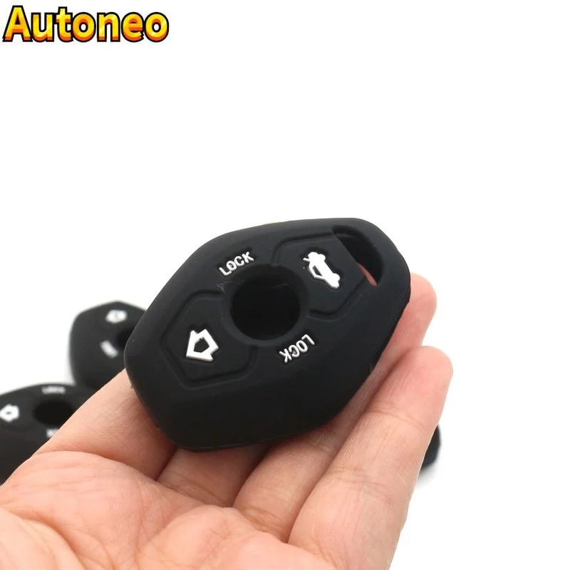 

Remote Silicone Key Case Car Styling Cover For BMW X3 X5 Z3 Z4 3 5 7 Series E38 E39 E46 E83 FOB Set Protective