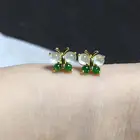 Новые серьги из натуральной яшмы с ледяной бабочкой светильник Роскошные серьги в богемном стиле, изысканные очаровательные Брендовые женские ювелирные изделия