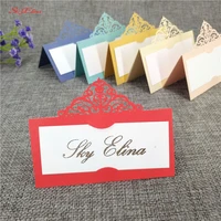 50pcs table cards guest place cards table decoration supplies chic pearlescent name place cards wedding party favor decor 5z