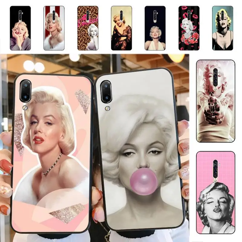 

Marilyn Monroe With a Cat Phone Case for Vivo Y91C Y11 17 19 17 67 81 Oppo A9 2020 Realme c3