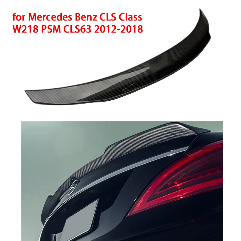 Автомобильный спойлер крыло из углеродного волокна для Mercedes Benz CLS Class W218 PSM CLS63 2012 2018 Стайлинг автомобиля