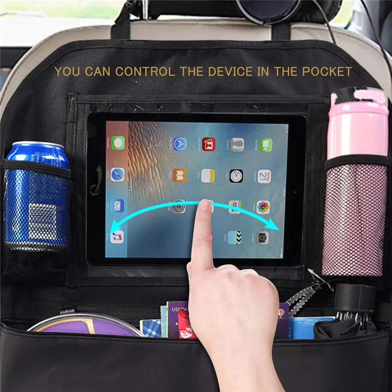 Искусственная Кожа автокресло Органайзер на спинку мультфильм мульти карманные