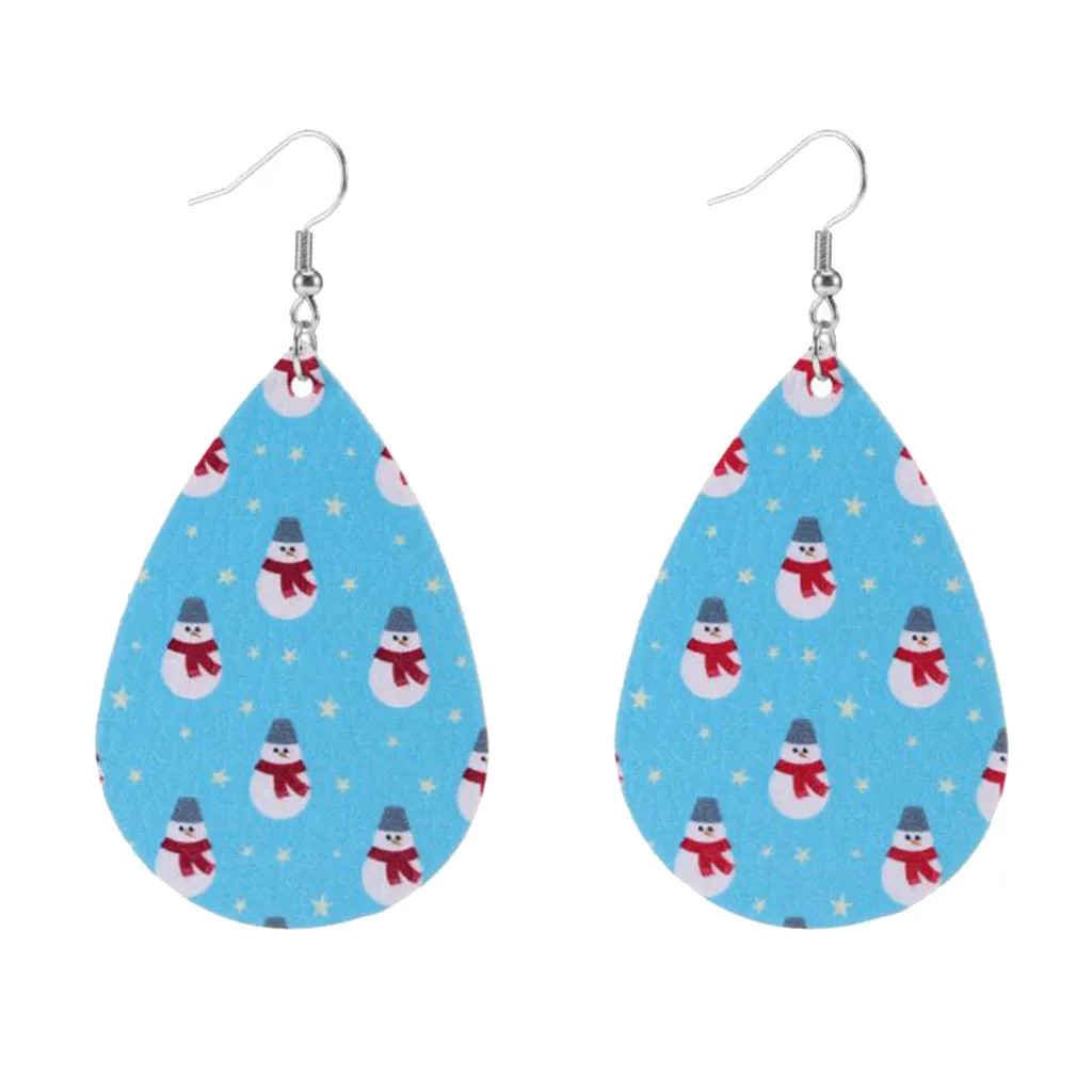 Женские рождественские висячие серьги с крючком очаровательные ювелирные