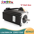 4-проводной электродвигатель NEMA23, 4,0 А, 5 шт., 23HS11240, CE ROSH ISO Nema 23, шаговый двигатель для 3D-принтера, робота, пенопласта, металла