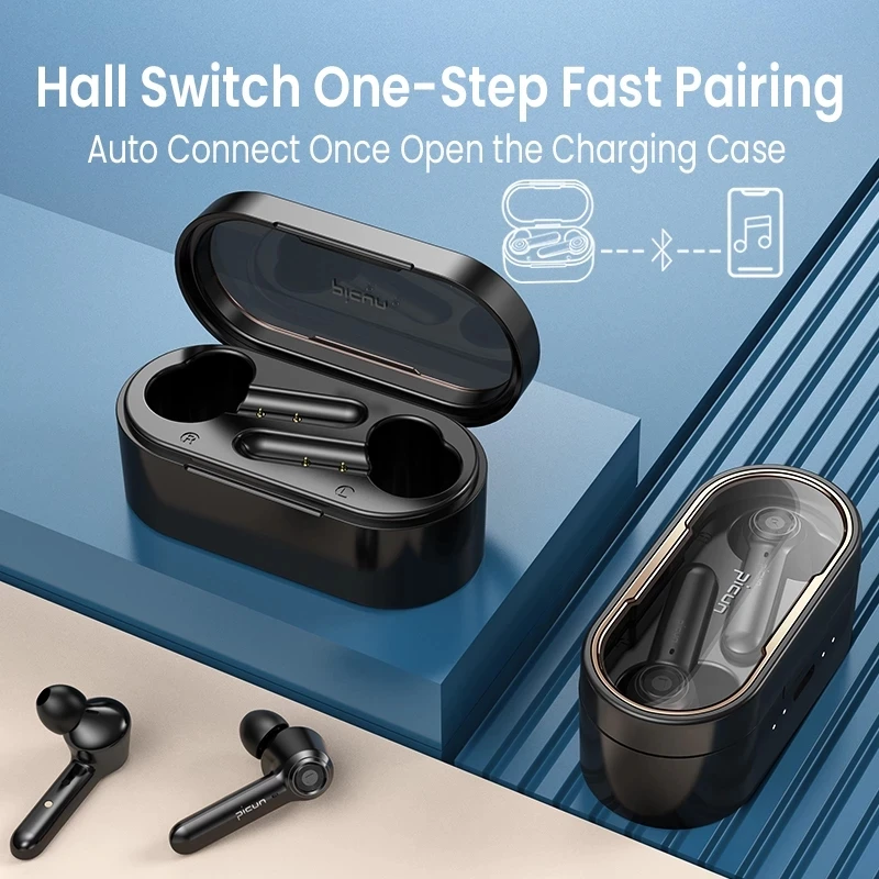 Picun W20 наушники-вкладыши TWS Bluetooth 5 0 наушник беспроводной динамик сенсорное