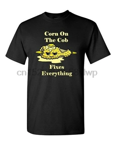 

Corn On The Cob Fixes Everything Butter Sweet Corn Kettle Adult DT T-Shirts Tee