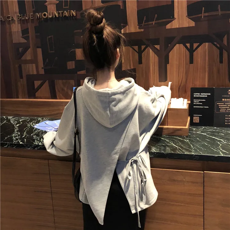 Свободные весенне-осенние толстовки Повседневная Женская одежда модный бренд