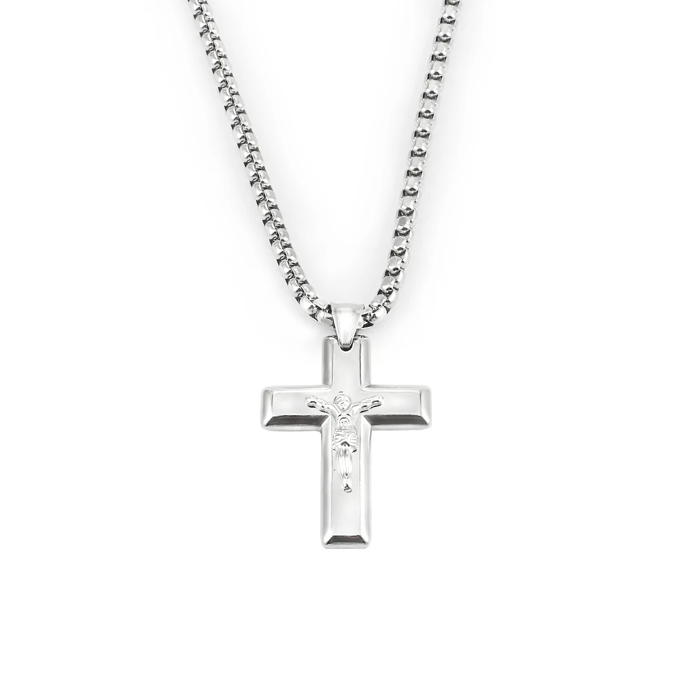 Width 4mm Stainless Steel Square Pearl Chain Necklace Pendant figaro chains necklaces Men's Women's fashion Jewelry customizable |