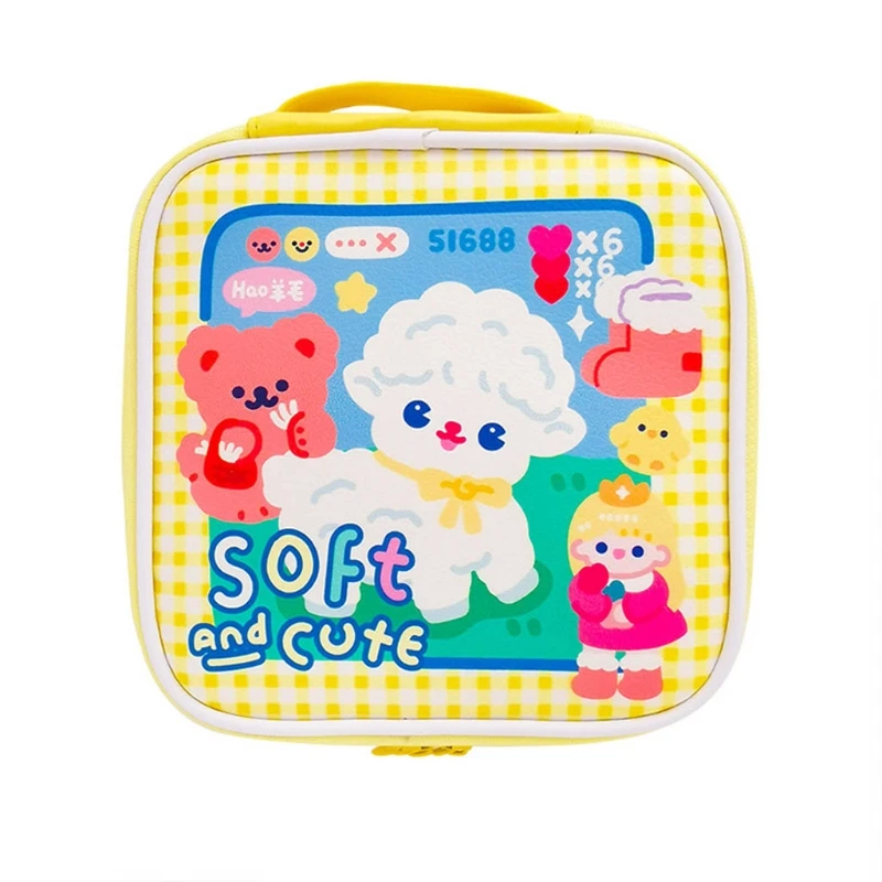 

Large Capacity Cartoon Cosmetic Brush Box Student Pencil Pen Case Bags