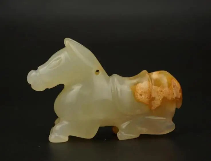 Статуя Нефритовой лошади скульптура ручной работы Xiuyu | Дом и сад