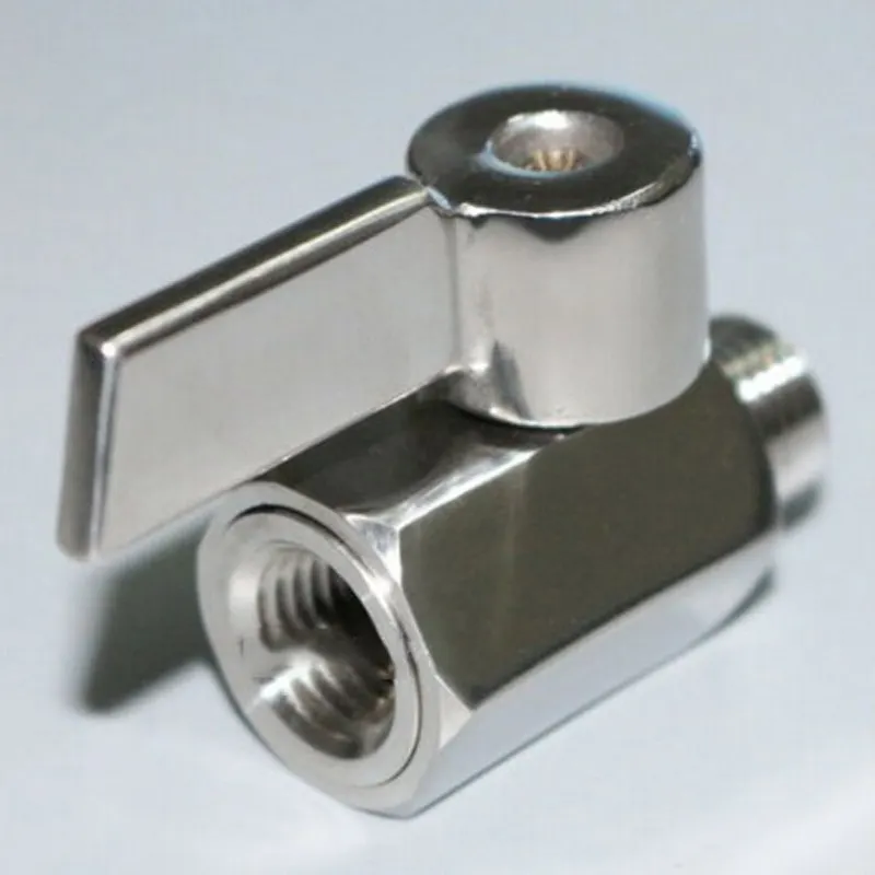 Мини шаровой клапан 1/4 &quot304 из нержавеющей стали NPT Женский X мужской 90 вращение