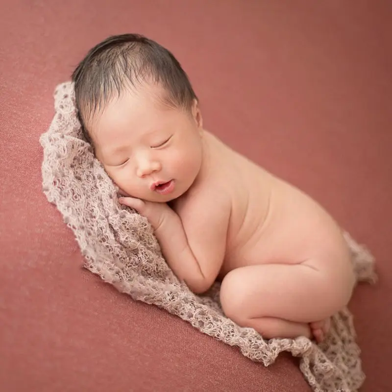 

Newborn Photography Props Baby Kids Knit Wrap Cloth Swaddle Photo Accessories