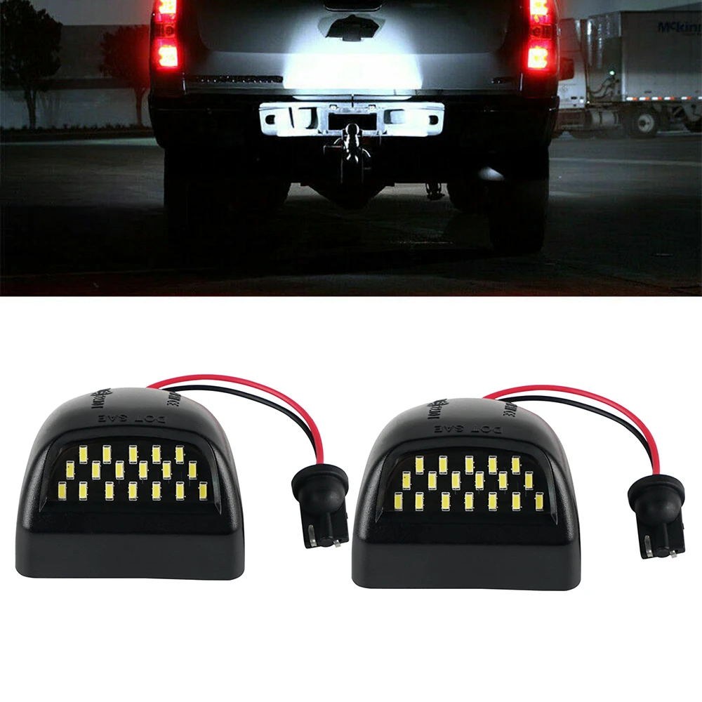 

LED License Number Plate Light For Chevrolet Silverado 1500 2500 3500 Avalanche 2002-2013 6500K LED License Plate Light Lamp