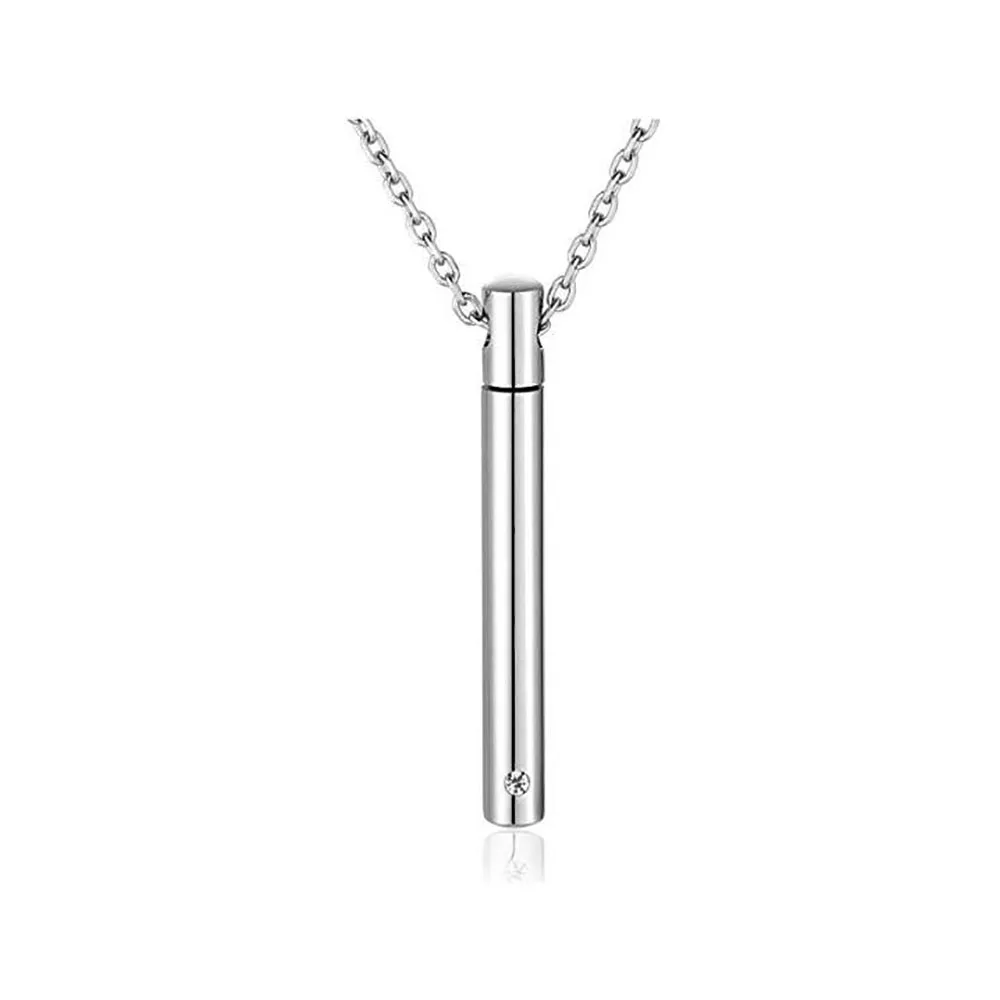 Цилиндрический чехол из нержавеющей стали 4 цвета|Ожерелья с подвеской| |