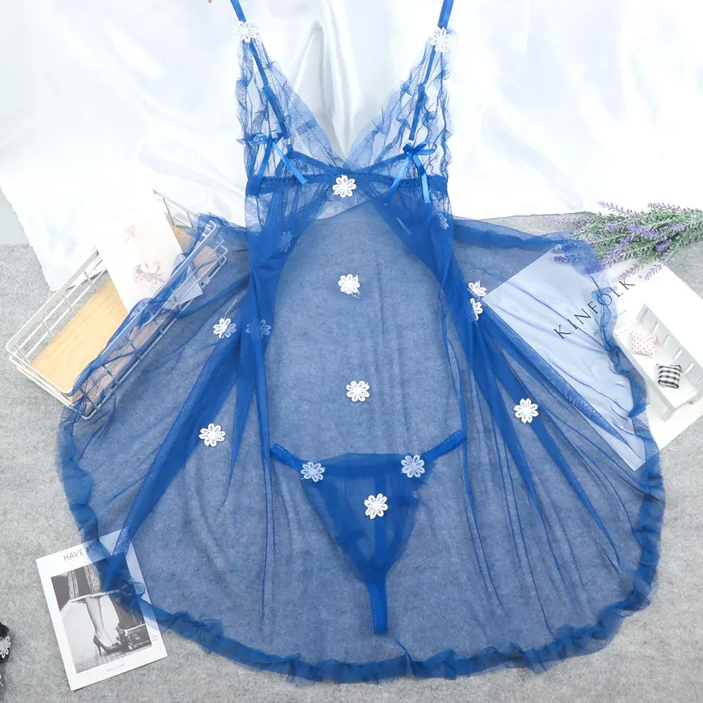 Новый женский сексуальный комплект нижнего белья кружевное платье-стринги