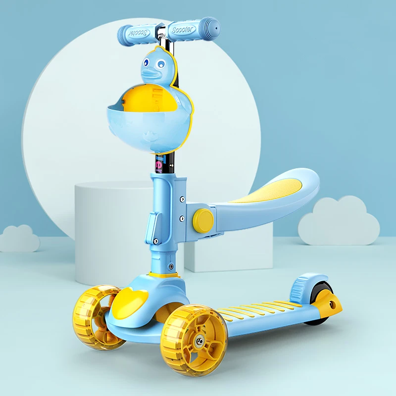 Портативный детский скутер регулируемый фристайл городской игрушки для малышей