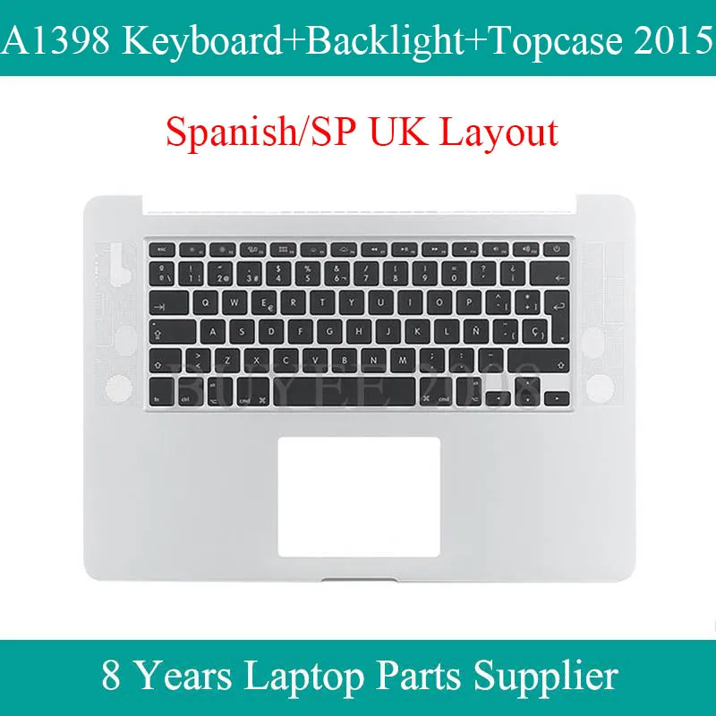 Оригинальный чехол для Macbook Pro 15 4 &quotSP A1398 с испанской клавиатурой подсветкой и