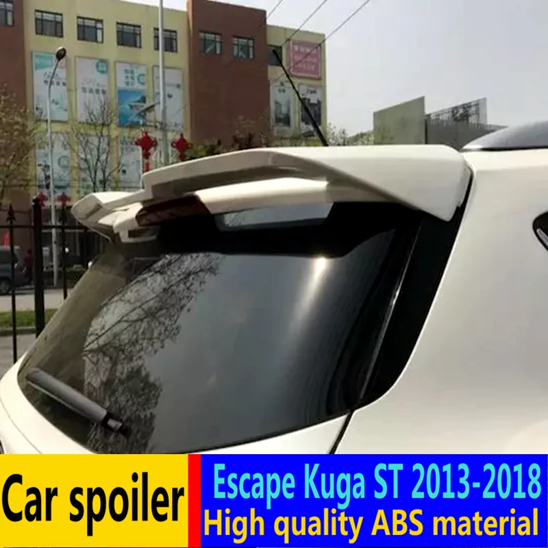 Для Ford Escape Kuga ST спойлер 2013 2018 Высокое качество ABS Материал автомобильное заднее