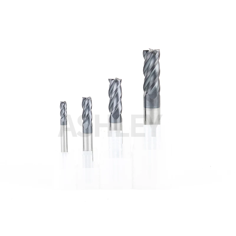 

CNC machining center milling cutter with flat head and four edges D8-D12 made of tungsten steel for 55 degrees stainless steel