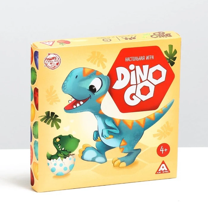 Настольная игра-пазлы Dino Go 61 тайл | Игрушки и хобби