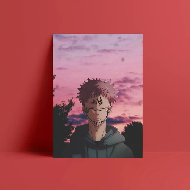 

Japanese Anime Jujutsu Kaisen Poster Character Yuji Itadori Picture Print Oil Painting Canvas Wall Art Sukuna Anime Wall Decor