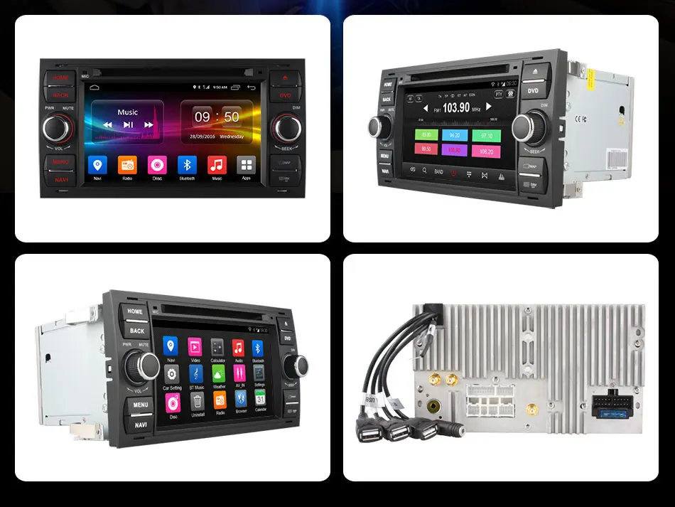 Автомобильный DVD-плеер Ownice C500 Android 6 0 8 ядер для Ford Mondeo Focus Transit GPS Navi радио поддержка