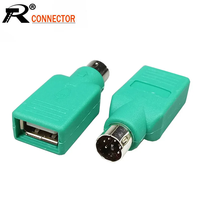 100 шт./лот USB гнездо для 6 Pin Mini DIN штекер PS2 адаптер клавиатура переходник мыши