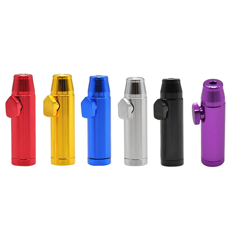 

1pc 16mmx47mm Plastic/ 19mmx53mm Metal Snuff Dispenser Bullet Rocket Snorter Sunff Snorter Sniffer