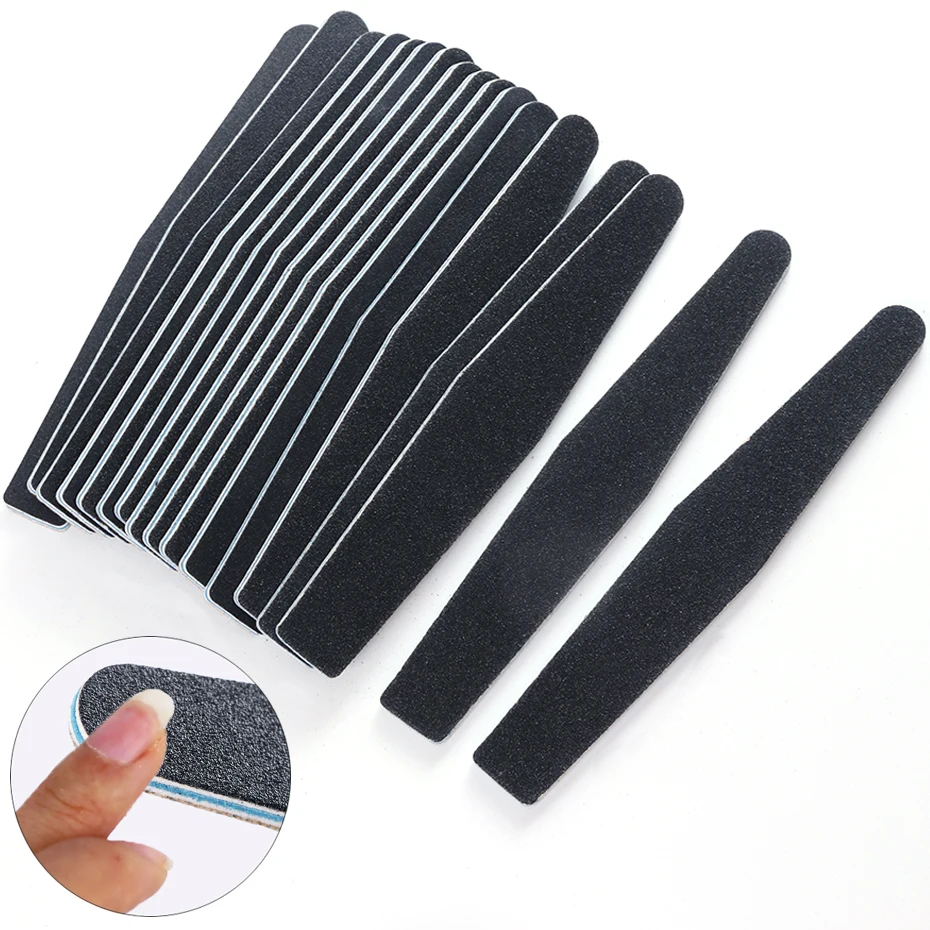 5 шт. пилки для ногтей буфер блока педикюра маникюра УФ гель лака черный ромб