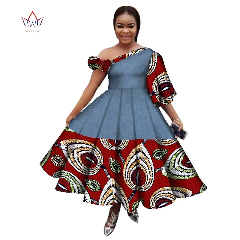 Новое поступление летнее женское платье повседневные Дашики с принтом