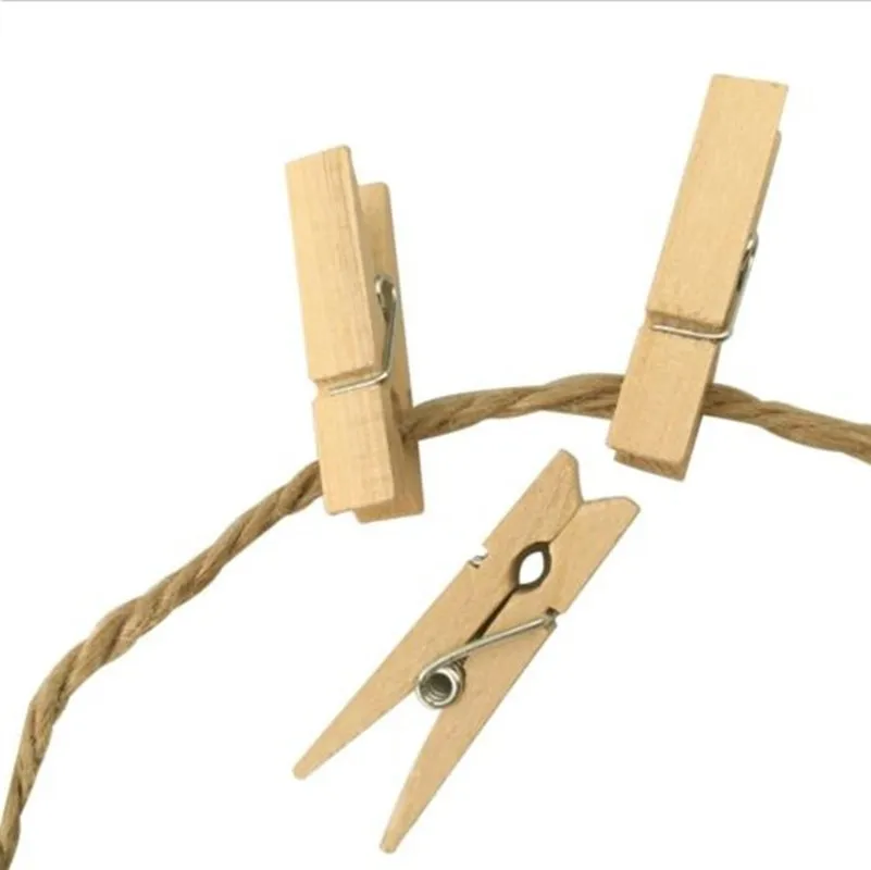 100 шт. деревянные мини-прищепки для фотобумаги |