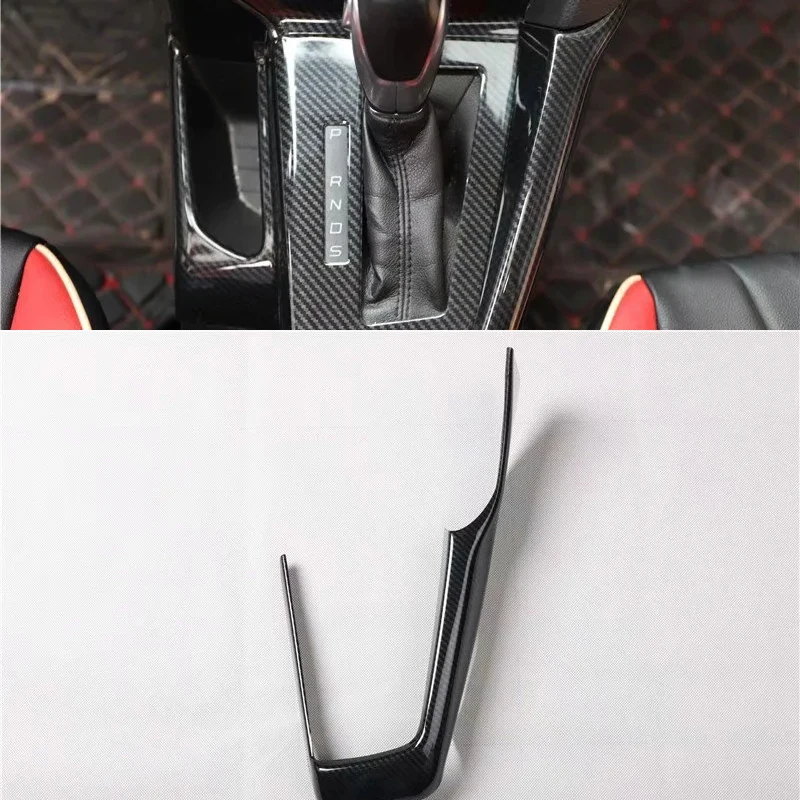 

For Ford Focus 2012 Left Hand Drive 1PC ABS Car Gear Shift Knob Frame Cover Trim Moldings