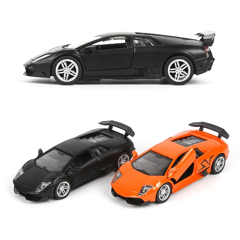 Модель спортивного автомобиля из сплава для детей, модель игрушечного автомобиля с металлической спинкой, коллекция гоночных автомобилей, подарок для мальчиков Y119, 1:32