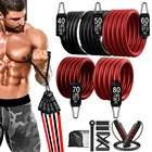 300LBS фитнес-резистор набор тренировочных лент для йоги спортивные тренировочные костюмы для мужчин t для домашнего спортзала мужские весы Бодибилдинг