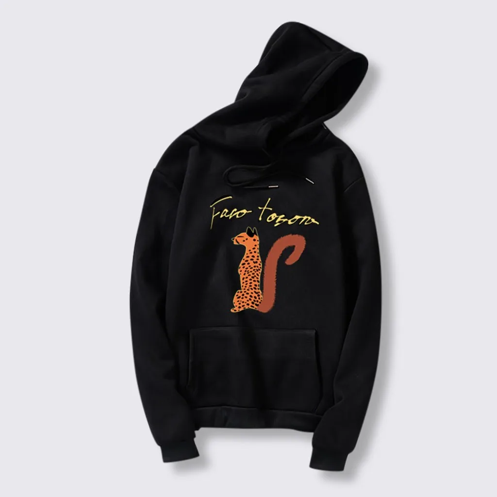 Модные осенне зимние женские толстовки рисунок с милым медведем для девочек