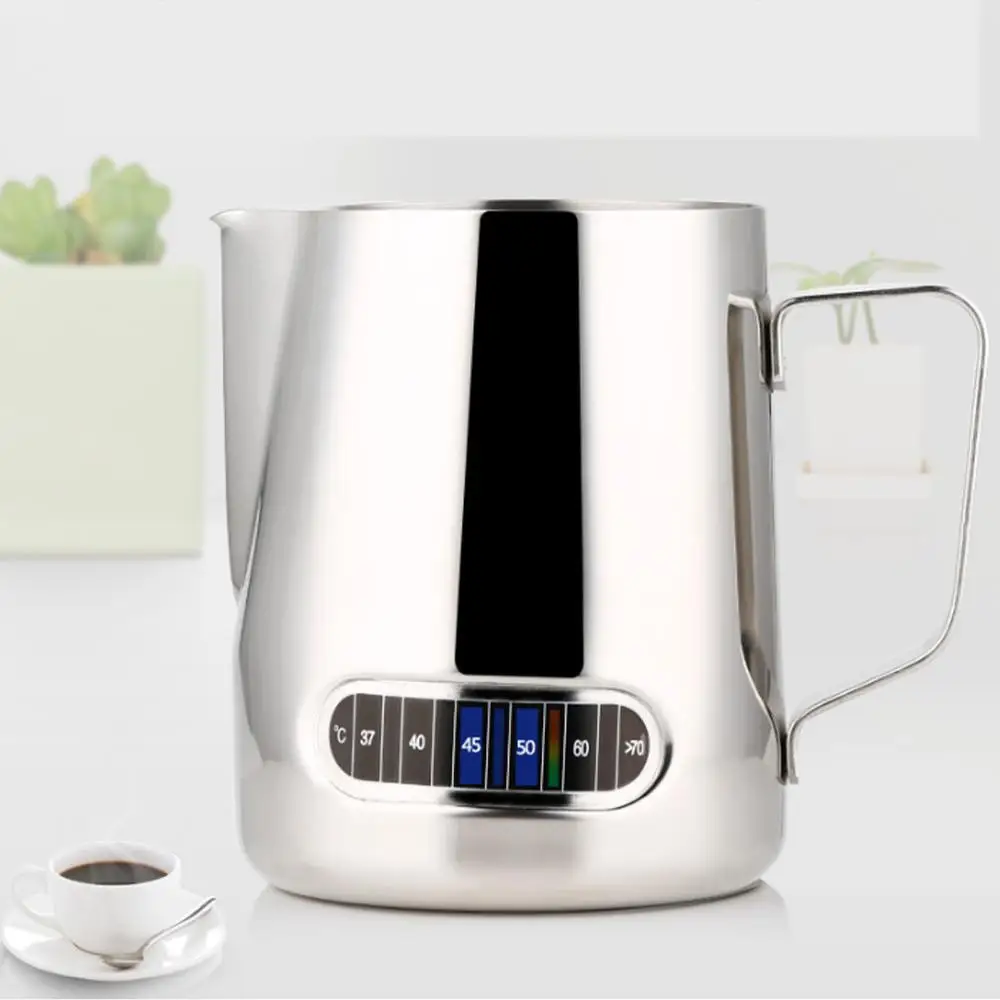 Кувшин для взбивания молока из нержавеющей стали 600 мл с отображением