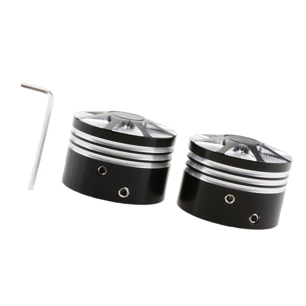 

Пара крышек для передней оси CNC для Harley Touring