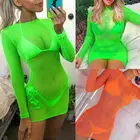 Goocheer сексуальный Модный женский летний кружевной сетчатый купальник бикини, купальный костюм, Пляжное Платье