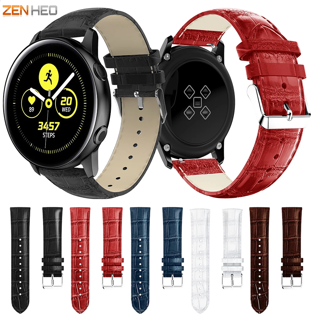 Ремешок кожаный для Samsung Galaxy Watch Active/Galaxy 42 мм сменный Браслет наручных часов 20 |