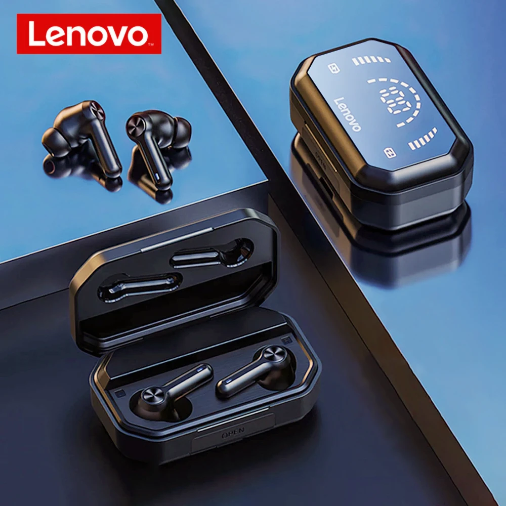 

Lenovo LP3 Pro Bluetooth Headphones TWS Wireless Earbuds Touch Control Earphones LED Display Stereo Headset 1200mAh Charging Box