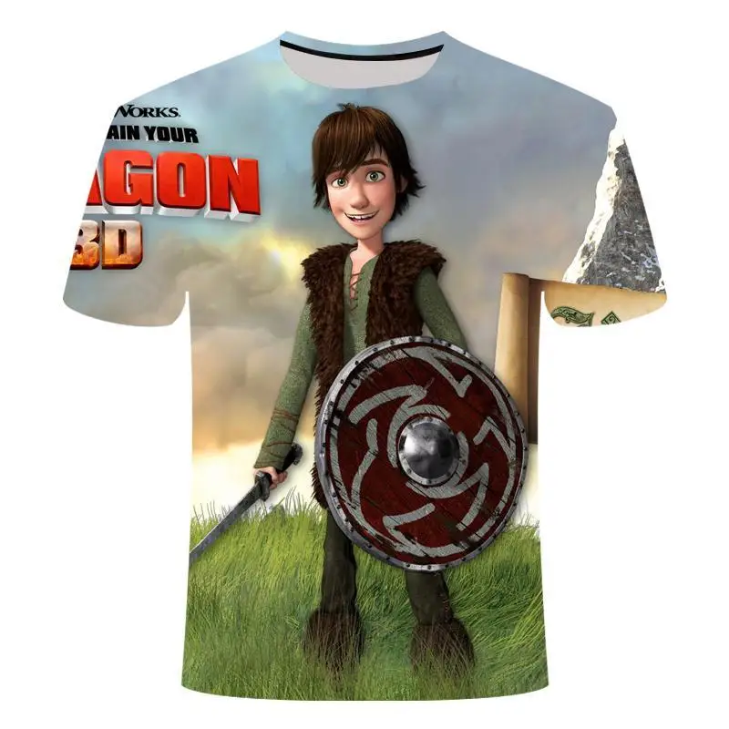 

Summer New Men 'S T -Shirt How To Train Dragon 3 Anime Tshirt 3d Printed T -Shirt Girl Cartoon Shirt T Shirt Clothes S -6xl