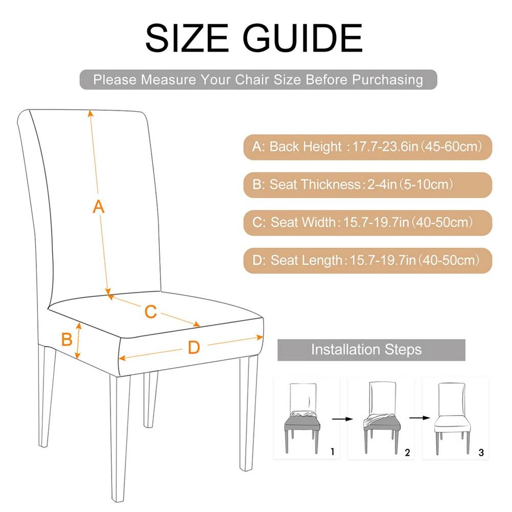 1Pc Geometric style Chair Cover Elastic Fabric Soft Dining Covers Dust-proof Protector Seat Restaurant Protect | Дом и сад